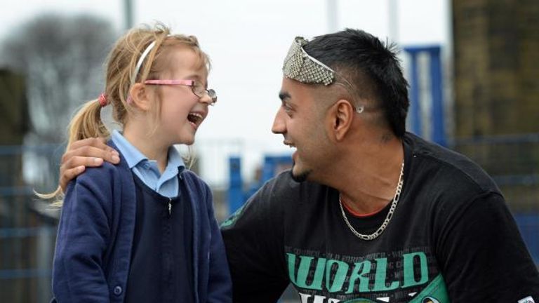 Fes Batista in 2013 when he started anti-bullying work for the World Boxing Council in Bradford at a school called Russell Hall Primary School