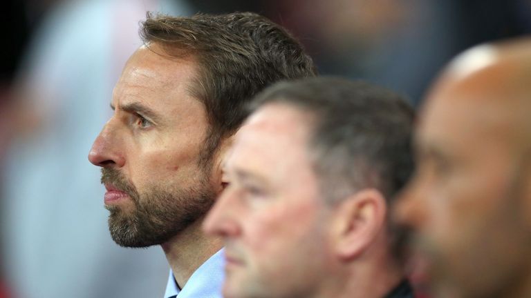 England manager Gareth Southgate before England's international friendly against USA