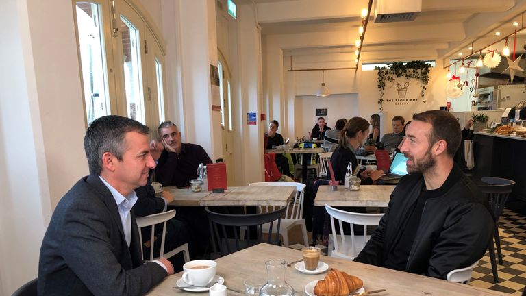 Glenn Murray chats to Johnny Phillips at The Flour Pot in Brighton