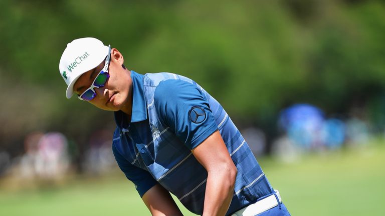 plays a shot during the second round of the Nedbank Golf Challenge at Gary Player CC on November 9, 2018 in Sun City, South Africa. 