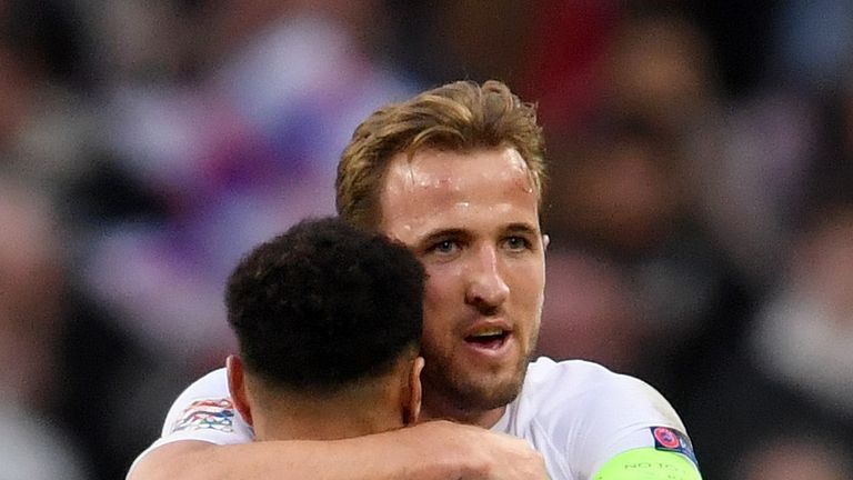 Harry Kane during the UEFA Nations League A group four match between England and Croatia at Wembley Stadium on November 18, 2018 in London, United Kingdom.