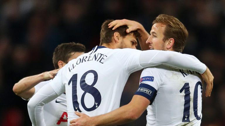 Group B match of the UEFA Champions League between Tottenham Hotspur and PSV at Wembley Stadium on November 6, 2018 in London, United Kingdom