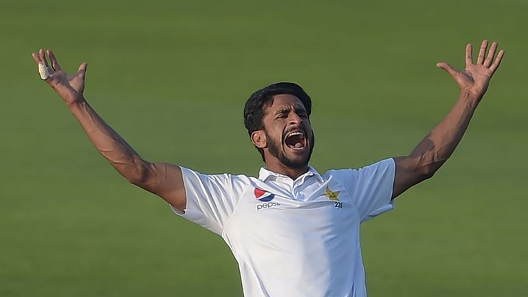 Ali celebrates after taking the wicket of New Zealand batsman Trent Boult