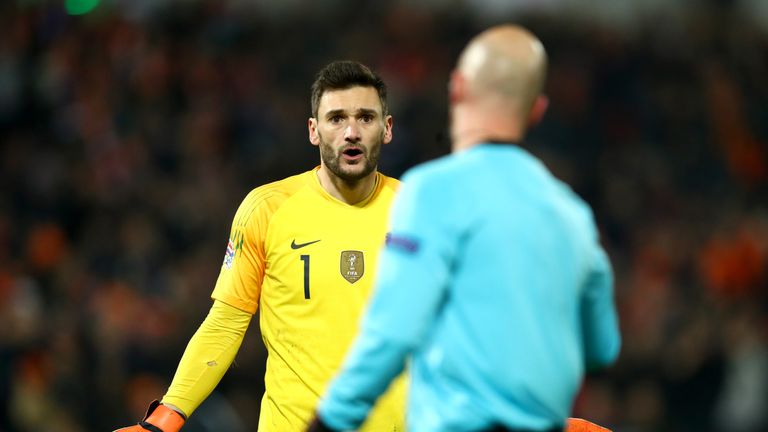 Hugo Lloris was in brilliant form despite France's 2-0 defeat to Netherlands