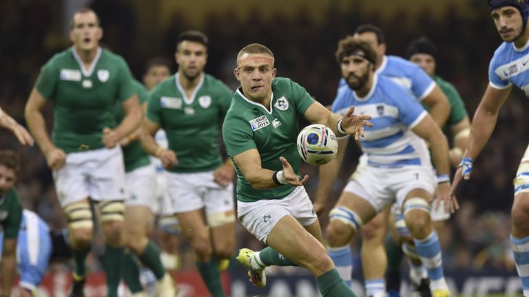 Ian Madigan started at fly-half against Argentina at the 2015 World Cup