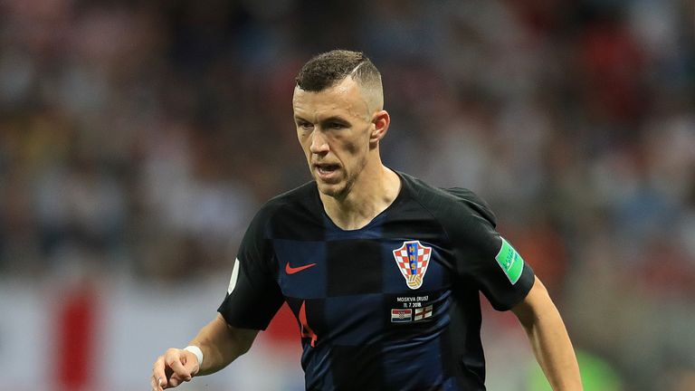 Ivan Perisic in action for Croatia during the World Cup