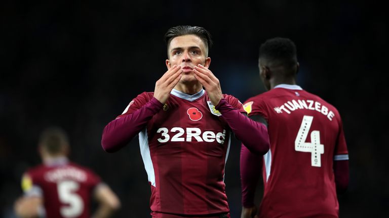 Jack Grealish scored his first goal of the season for Aston Villa