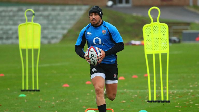 Jack Nowell at England training