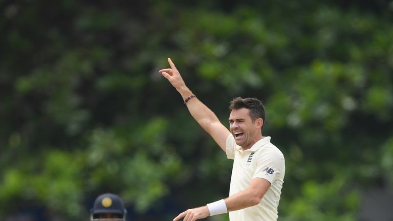 James Anderson during Day Two of the First Test match between Sri Lanka and England at Galle International Stadium on November 7, 2018 in Galle, Sri Lanka.