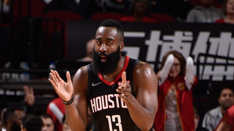 James Harden piled up 40 points for the Rockets