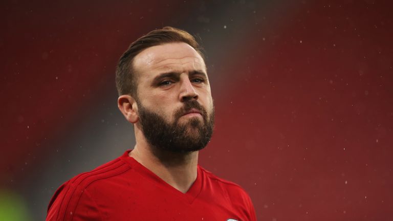 during the UEFA Nations League C Group One match between Scotland and Albania at Hampden Park on September 10, 2018 in Glasgow, United Kingdom.