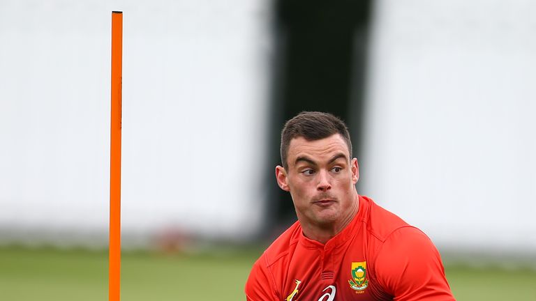 Jesse Kriel during the South African national rugby team training session                                                    