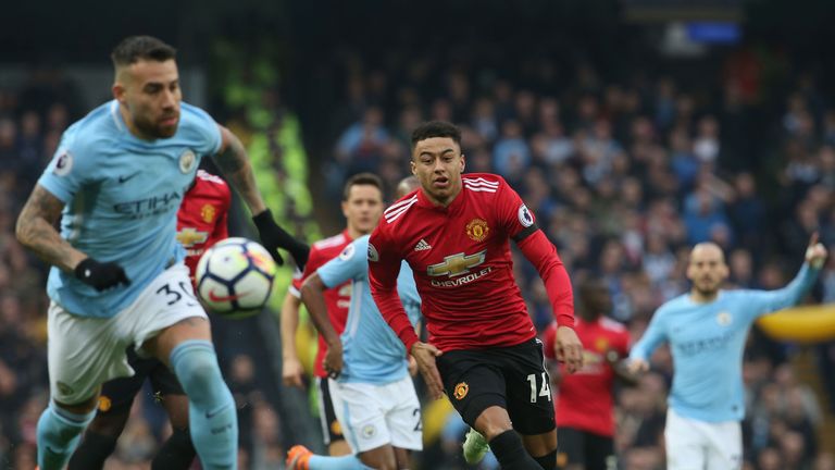 Jesse Lingard against Manchester City