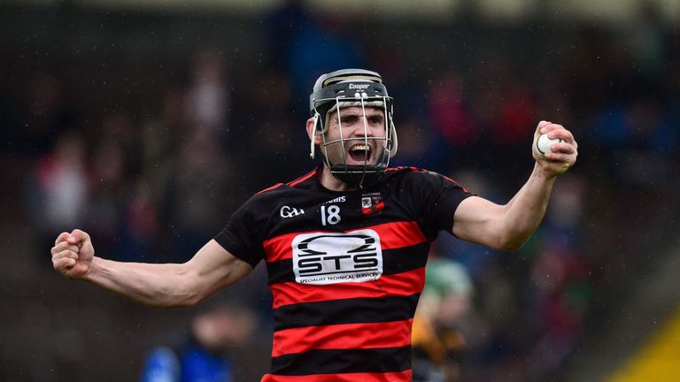 JJ Hutchinson of Ballygunner celebrates the victory