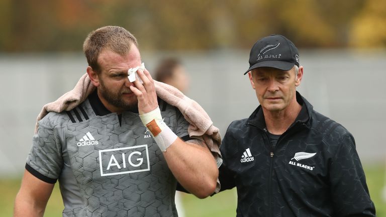 Joe Moody suffered the injury during an All Blacks training session