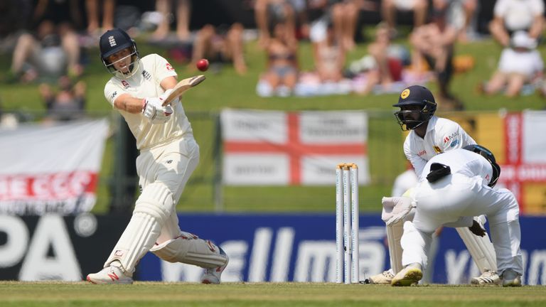  during Day Three of the Second Test match between Sri Lanka and England at Pallekele Cricket Stadium on November 16, 2018 in Kandy, Sri Lanka.