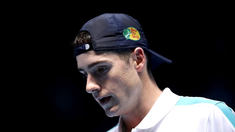 John Isner at the ATP Finals