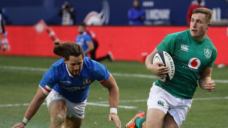 Jordan Larmour was superb against Italy in Chicago