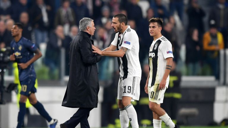 Image result for mourinho n bonucci