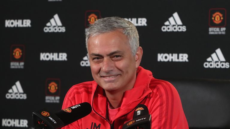 Jose Mourinho was speaks to the media ahead of Manchester United's game against Bournemouth