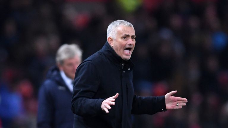  during the Premier League match between Manchester United and Crystal Palace at Old Trafford on November 24, 2018 in Manchester, United Kingdom.