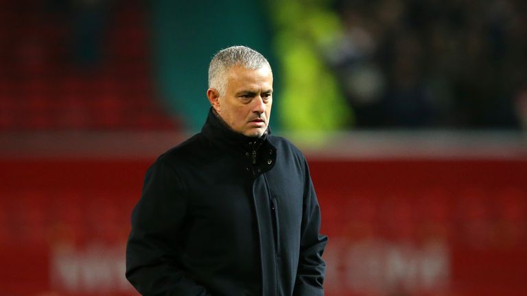 Manchester United have fallen 14 points adrift of Manchester City under Jose Mourinho