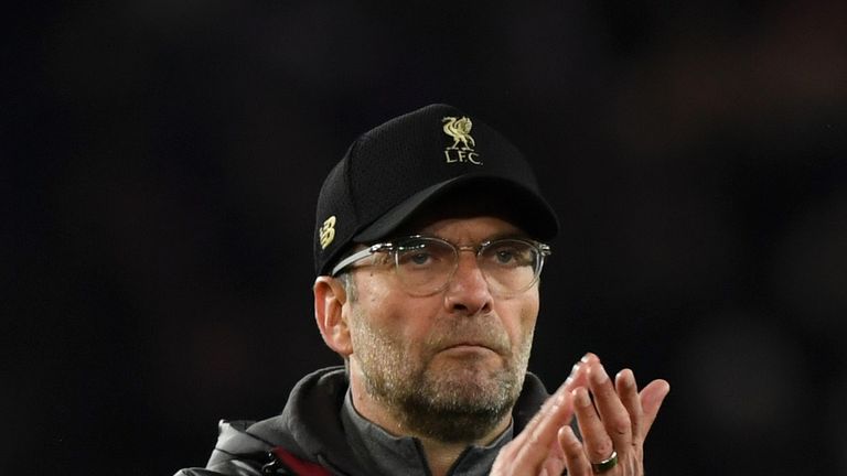 Liverpool manage Jurgen Klopp v PSG