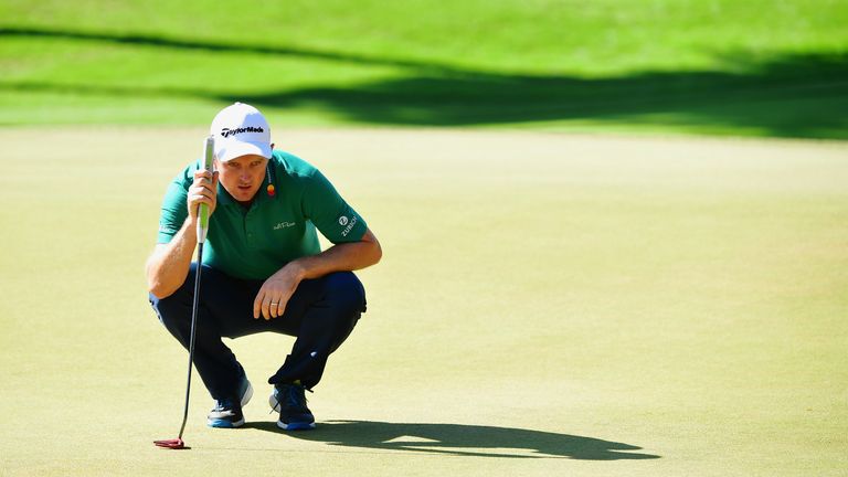 plays a shot during the third round of the Turkish Airlines Open at Regnum Carya Golf & Spa Resort on November 3, 2018 in Antalya, Turkey.