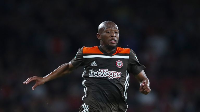 Brentford's Kamohelo Mokotjo during the Carabao Cup, Third Round match at the Emirates Stadium, London. PRESS ASSOCIATION Photo. Picture date: Wednesday September 26, 2018. See PA story SOCCER Arsenal. Photo credit should read: Nick Potts/PA Wire. RESTRICTIONS: EDITORIAL USE ONLY No use with unauthorised audio, video, data, fixture lists, club/league logos or "live" services. Online in-match use limited to 120 images, no video emulation. No use in betting, games or single club/league/player publications.