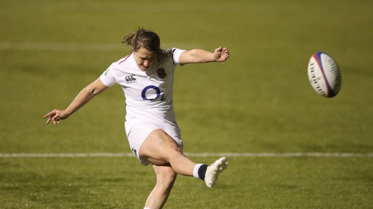 Katy Daley-McLean converts for England