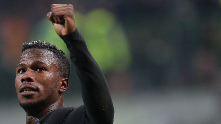 Keita Balde scored twice for Inter