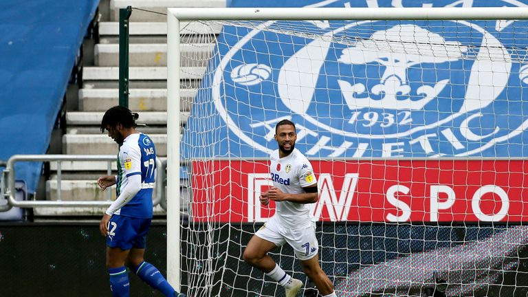 Keemar Roofe put Leeds 2-1 up after a goalkeeping error