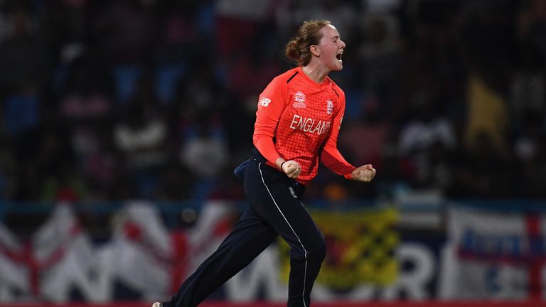 ANTIGUA, ANTIGUA AND BARBUDA - NOVEMBER 22: during the ICC Women's World T20 2018 Semi-Final match between England and India at Sir Viv Richards Cricket Ground on November 22, 2018 in Antigua, Antigua and Barbuda. (Photo by Harry Trump-IDI/IDI via Getty Images)