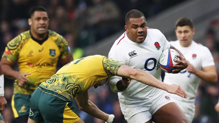 England&#39;s prop Kyle Sinckler in action during the Quilter International match against Australia at Twickenham