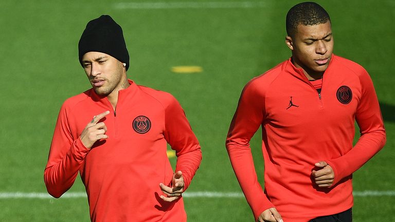 Neymar and Kylian Mbappe look set to feature against Liverpool
