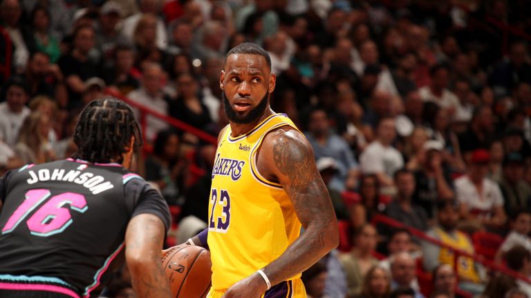 LeBron James scored more than 50 points in a game for the 12th time in his NBA career