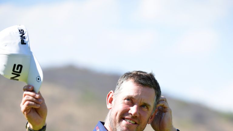 Lee Westwood during Day Four of the Nedbank Golf Challenge at Gary Player CC on November 11, 2018 in Sun City, South Africa.