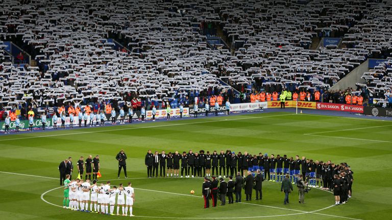  during the Premier League match between Leicester City and Burnley FC at The King Power Stadium on November 10, 2018 in Leicester, United Kingdom.