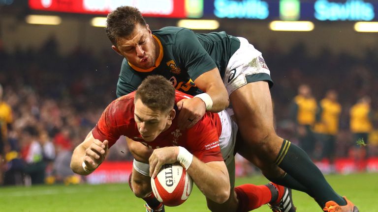  during the International Friendly match between Wales and South Africa on November 24, 2018 in Cardiff, United Kingdom.
