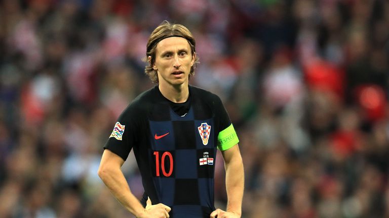 Croatia's Luka Modric appears dejected during the UEFA Nations League, Group A4 match at Wembley Stadium