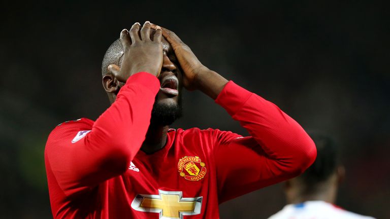 Lukaku during the Premier League match between Manchester United and Crystal Palace at Old Trafford on November 24, 2018 in Manchester, United Kingdom.