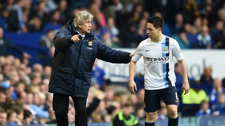 Samir Nasri played under Manuel Pellegrini at Manchester City 