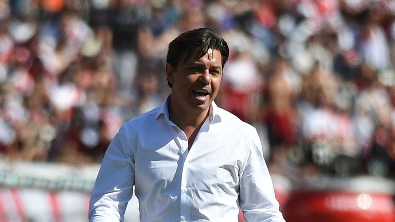 River Plate head coach Marcello Gallardo