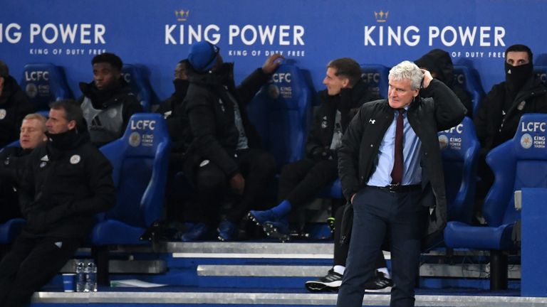 Mark Hughes was left frustrated at the King Power Stadium