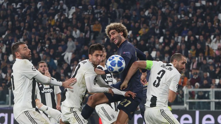 Marouane Fellaini caused Juventus problems for the winner