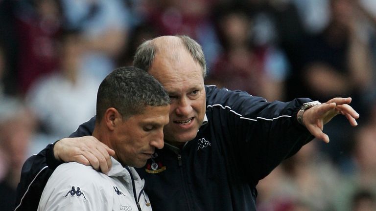 Martin Jol and Chris Hughton at Tottenham