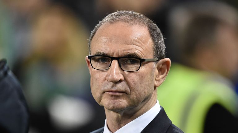DUBLIN, IRELAND - NOVEMBER 15: Republic of Ireland manager Martin O&#39;Neill during the International friendly football game between the Republic of Ireland and Northern Ireland at Aviva Stadium on November 15, 2018 in Dublin, Ireland. (Photo by Charles McQuillan/Getty Images)