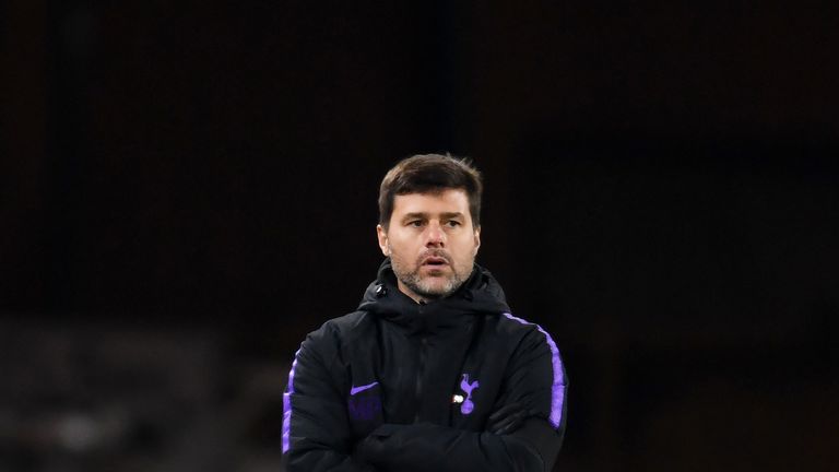 Mauricio Pochettino during the Premier League match between Wolverhampton Wanderers and Tottenham Hotspur at Molineux