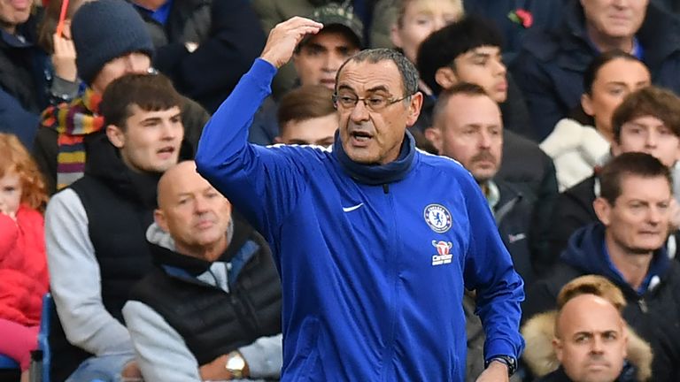 Maurizio Sarri has not been beaten in his first 12 Premier League matches