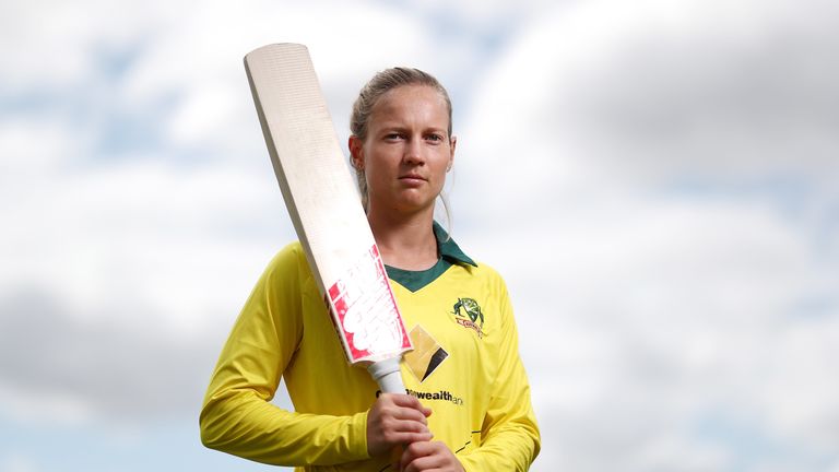 Meg Lanning poses after the Australian T20 cricket squad announcement at Allan Border Field on October 9, 2018 in Brisbane, Australia.